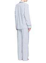 Back View -Click To Enlarge 'Kate' gingham check organic cotton pyjama top
