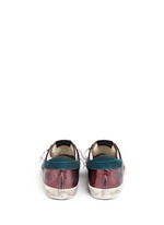 Back View -Click To Enlarge 'Superstar' smudged metallic leather sneakers