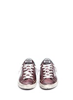 Front View -Click To Enlarge 'Superstar' smudged metallic leather sneakers