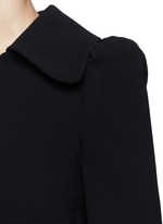 Detail View -Click To Enlarge Flare sleeve crepe top