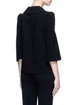 Back View -Click To Enlarge Flare sleeve crepe top