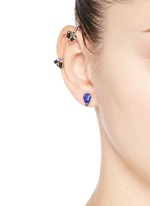Figure View -Click To Enlarge 'Pixel Perfect' crystal stud and cuff earring set
