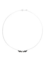 Main View -Click To Enlarge 'Little Bat' 18k gold diamond necklace