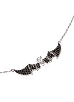 Figure View -Click To Enlarge 'Little Bat' 18k gold diamond necklace