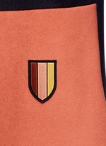 Detail View -Click To Enlarge Varsity badge colourblock shift dress