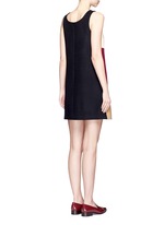 Back View -Click To Enlarge Varsity badge colourblock shift dress