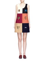 Main View -Click To Enlarge Varsity badge colourblock shift dress