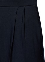 Detail View -Click To Enlarge 'Sea' high waist pleat leg gabardine pants