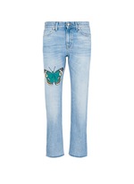 Main View -Click To Enlarge Butterfly embroidery cotton jeans