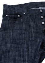 Click To Enlarge Crosshatch print jeans