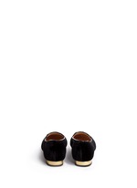 Back View -Click To Enlarge 'Incy Kitty' velvet flats