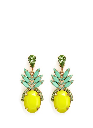 Main View - Click To Enlarge Main View - Click To Enlarge - Elizabeth Cole - 'Ananas' pineapple drop earrings