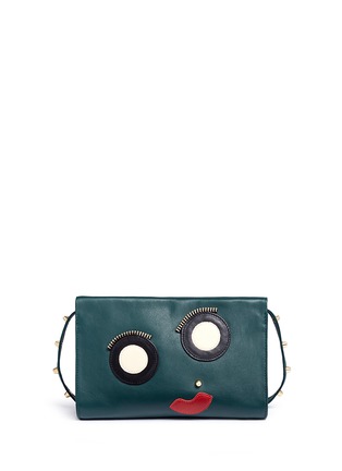 Main View - Click To Enlarge Main View - Click To Enlarge - A-Esque - 'Box Clutch 02 E-Motion' leather bag
