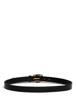 Back View -Click To Enlarge Skull corner buckle leather belt