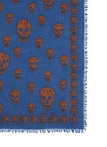 Detail View -Click To Enlarge Classic skull modal-silk scarf