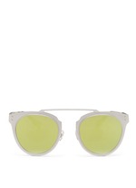 Main View -Click To Enlarge 'Adora' pearlescent temple metal front mirror sunglasses