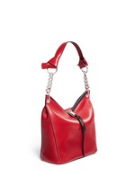 Front View -Click To Enlarge 'Raven' small leather shoulder bag