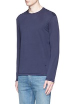Front View -Click To Enlarge Silk-cotton blend T-shirt