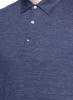 Detail View -Click To Enlarge Cotton herringbone polo shirt