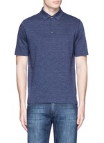 Main View -Click To Enlarge Cotton herringbone polo shirt