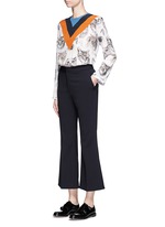 Figure View -Click To Enlarge 'Angela' wool cropped flared pants
