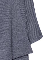 Detail View -Click To Enlarge 'Cappeto' handkerchief hem cashmere knit cape