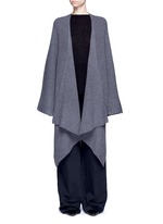 Main View -Click To Enlarge 'Cappeto' handkerchief hem cashmere knit cape