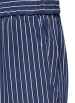 Detail View -Click To Enlarge 'Handley' stripe silk drawstring track pants