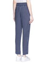 Back View -Click To Enlarge 'Handley' stripe silk drawstring track pants