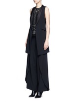 Figure View -Click To Enlarge 'Mayson' shawl collar long waistcoat