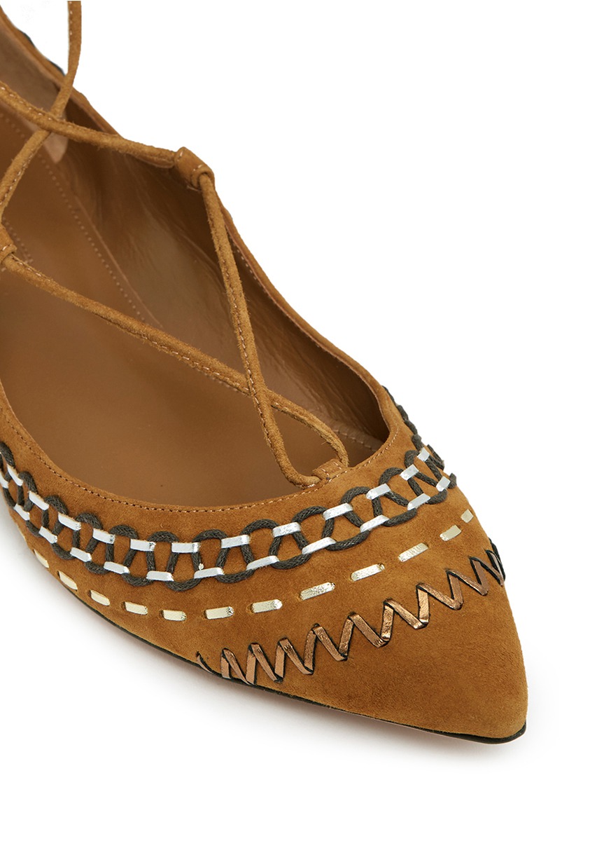 aquazzura christy flats