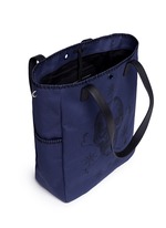 Detail View -Click To Enlarge Skull tattoo print canvas tote bag