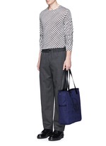 Figure View -Click To Enlarge Skull tattoo print canvas tote bag