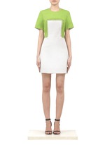 3.1 Phillip Lim&nbsp;Pin-and-eyelet embellishment two-tone shift dress