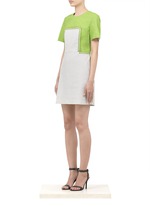 3.1 Phillip Lim&nbsp;Pin-and-eyelet embellishment two-tone shift dress