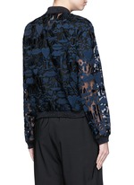 Back View -Click To Enlarge 'Stencil Cut' embellished Charlotte bomber jacket