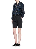 Figure View -Click To Enlarge 'Stencil Cut' embellished Charlotte bomber jacket