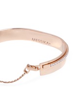 Detail View -Click To Enlarge 'Kate' diamond 18k rose gold bangle