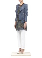 Theyskens' Theory&nbsp;'Jarde' button-front leather jacket