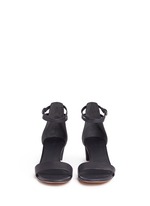 Front View -Click To Enlarge 'Raine' wraparound ankle strap sandals