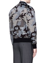 Back View -Click To Enlarge Keffiyeh check camouflage print blouson jacket