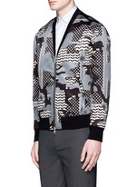 Front View -Click To Enlarge Keffiyeh check camouflage print blouson jacket