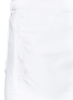 Detail View -Click To Enlarge 'Leila' distressed denim pencil skirt