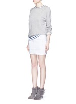 Figure View -Click To Enlarge 'Leila' distressed denim pencil skirt