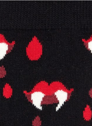 Click To Zoom Happy Socks - x Robert Rodriguez Fangs & Blood Socks