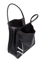 Detail View -Click To Enlarge Medium calfskin leather tote