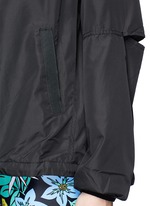 Detail View -Click To Enlarge 'Spliced Ash' slit panel hooded jacket