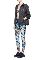 Figure View -Click To Enlarge 'Spliced Ash' slit panel hooded jacket