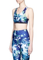 Front View -Click To Enlarge 'The Dalliance' print crossback active bra