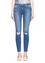 Detail View -Click To Enlarge 'Le High Skinny' ripped knee jeans